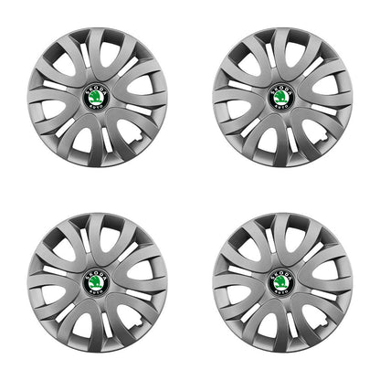 Set 4 capace roti potrivite jantelor de 15 inch compatibile gama SKODA model - 330