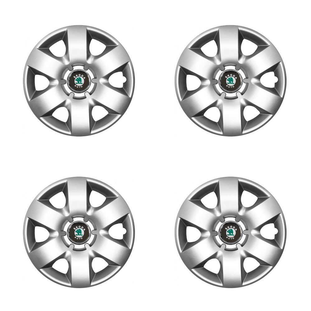 Set 4 capace roti potrivite jantelor de 15 inch compatibile SKODA Fabia ,Octavia I,II,III ,Roomster, Felicia ,Rapid ,Superb, Yeti Model-310
