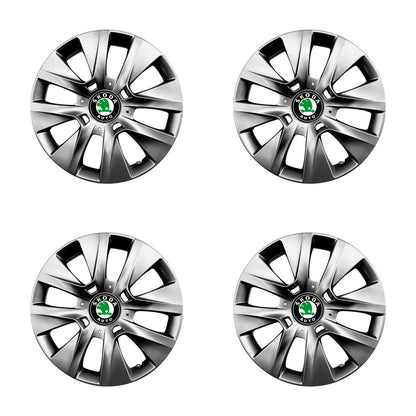 Set 4 capace roti 14 inchi (R14) compatibile SKODA Fabia, Octavia I, II, III, Roomster, Felicia, Rapid, Superb, Yeti Model-225