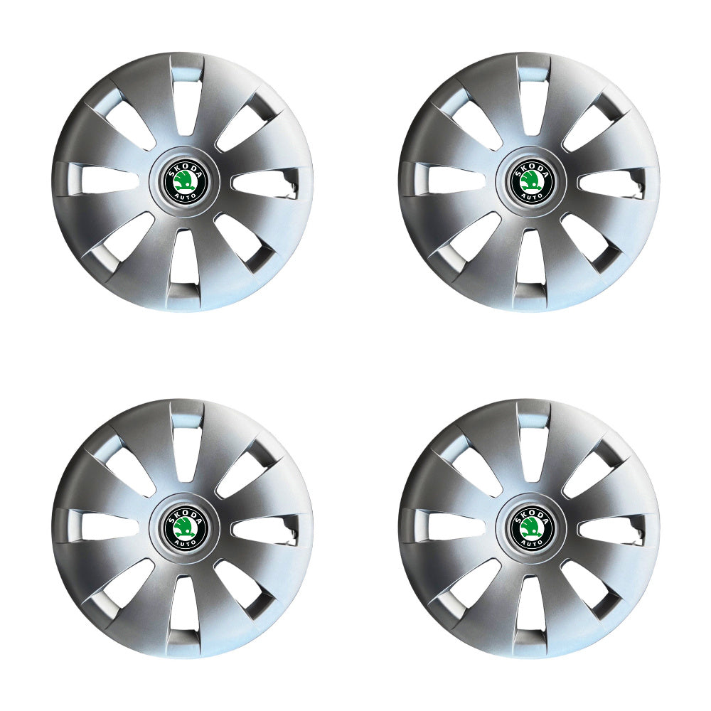 Set 4 capace roti potrivite jantelor de 16 inch compatibile gama SKODA model - 423