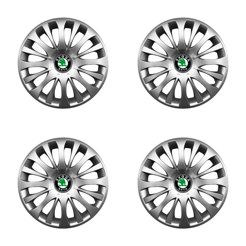 Set 4 capace roti potrivite jantelor de 15 inch compatibile gama SKODA model - 329