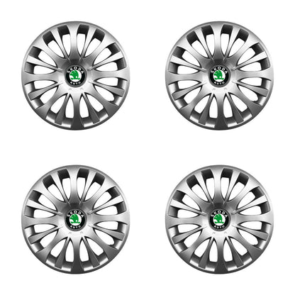 Set 4 capace roti potrivite jantelor de 15 inch compatibile gama SKODA model - 329