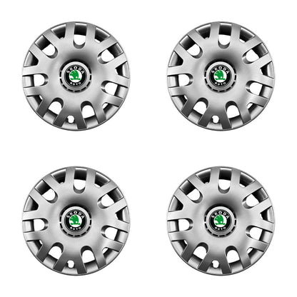 Set 4 capace roti potrivite jantelor de 14 inch compatibile Skoda, Model - 204