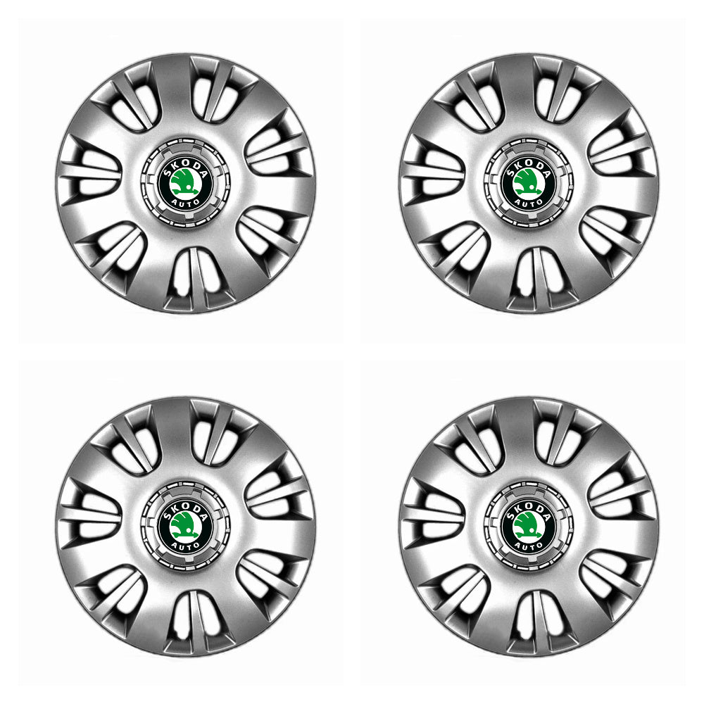 Set 4 capace roti potrivite jantelor de 16 inch compatibile gama SKODA model - 407