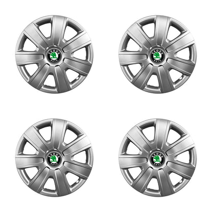 Set 4 capace roti 15 inchi (R15) compatibile SKODA Fabia, Octavia I, II, III, Roomster, Felicia, Rapid, Superb, Yeti Model-325