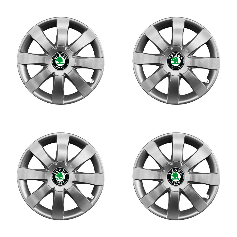 Set 4 capace roti potrivite jantelor de 15 inch compatibile gama SKODA model - 323