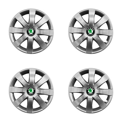 Set 4 capace roti potrivite jantelor de 15 inch compatibile gama SKODA model - 323