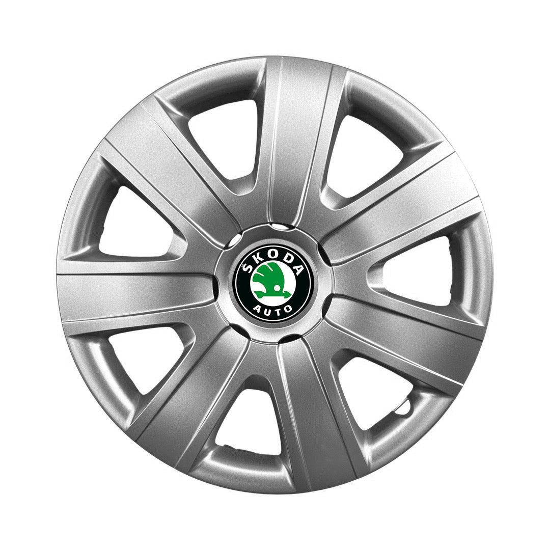 Set 4 capace roti 15 inchi (R15) compatibile SKODA Fabia, Octavia I, II, III, Roomster, Felicia, Rapid, Superb, Yeti Model-325