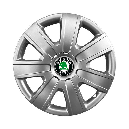 Set 4 capace roti 15 inchi (R15) compatibile SKODA Fabia, Octavia I, II, III, Roomster, Felicia, Rapid, Superb, Yeti Model-325