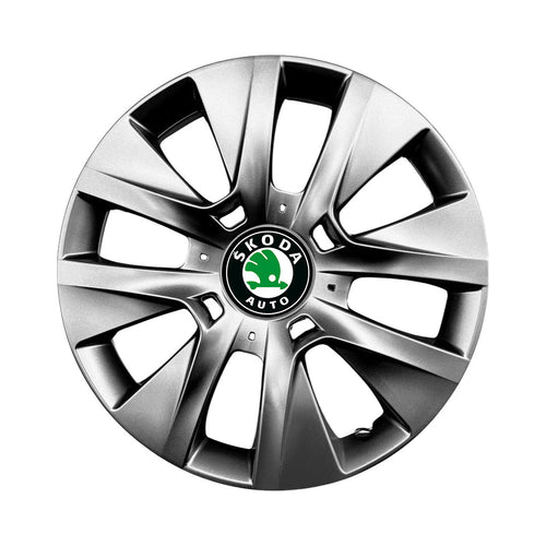 Set 4 capace roti potrivite jantelor de 15 inch compatibile SKODA Fabia, Octavia I, II, III, Roomster, Felicia, Rapid, Superb, Yeti Model-334