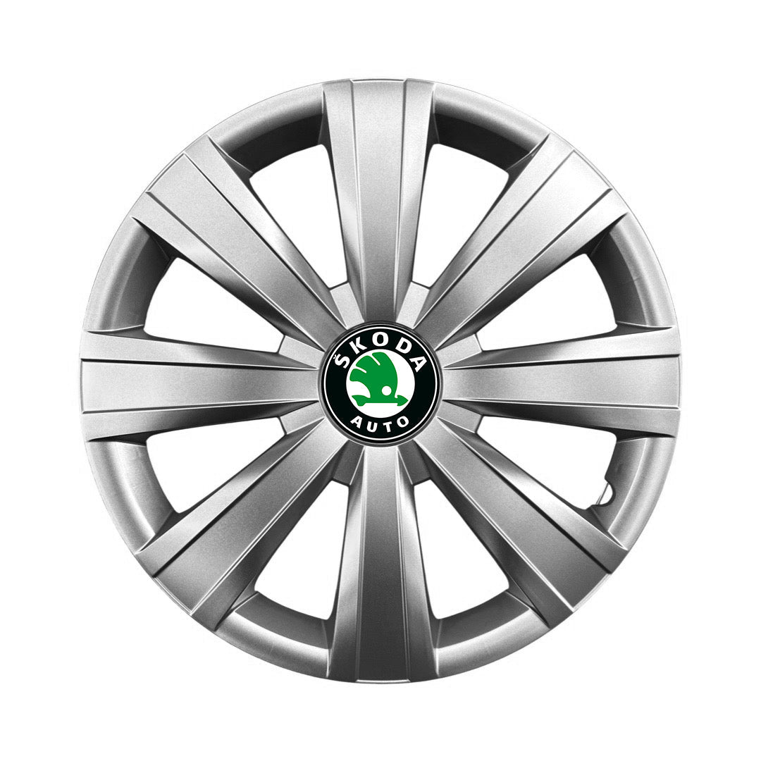 Set 4 capace roti 15 inchi (R15) compatibile SKODA Fabia, Octavia I, II, III, Roomster, Felicia, Rapid, Superb, Yeti Model-328