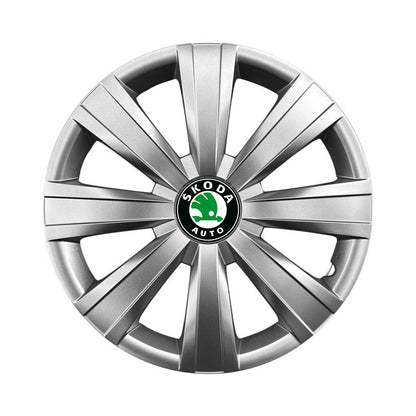 Set 4 capace roti 15 inchi (R15) compatibile SKODA Fabia, Octavia I, II, III, Roomster, Felicia, Rapid, Superb, Yeti Model-328