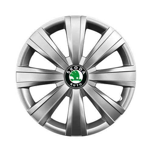 Set 4 capace roti 15 inchi (R15) compatibile SKODA Fabia, Octavia I, II, III, Roomster, Felicia, Rapid, Superb, Yeti Model-328