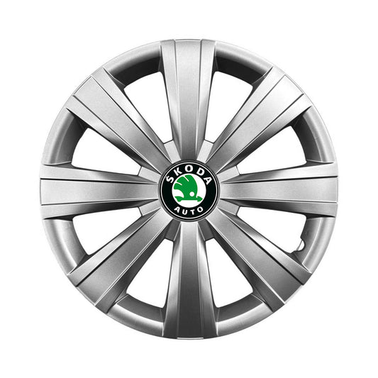 Set 4 capace roti 15 inchi (R15) compatibile SKODA Fabia, Octavia I, II, III, Roomster, Felicia, Rapid, Superb, Yeti Model-328