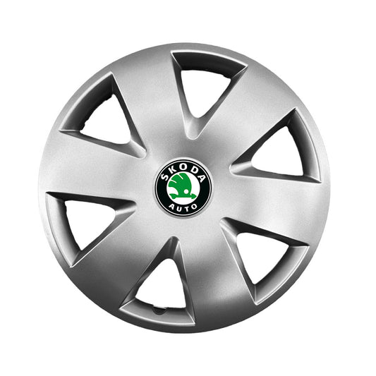 Set 4 capace roti potrivite jantelor de 15 inch compatibile Skoda, Model - 308