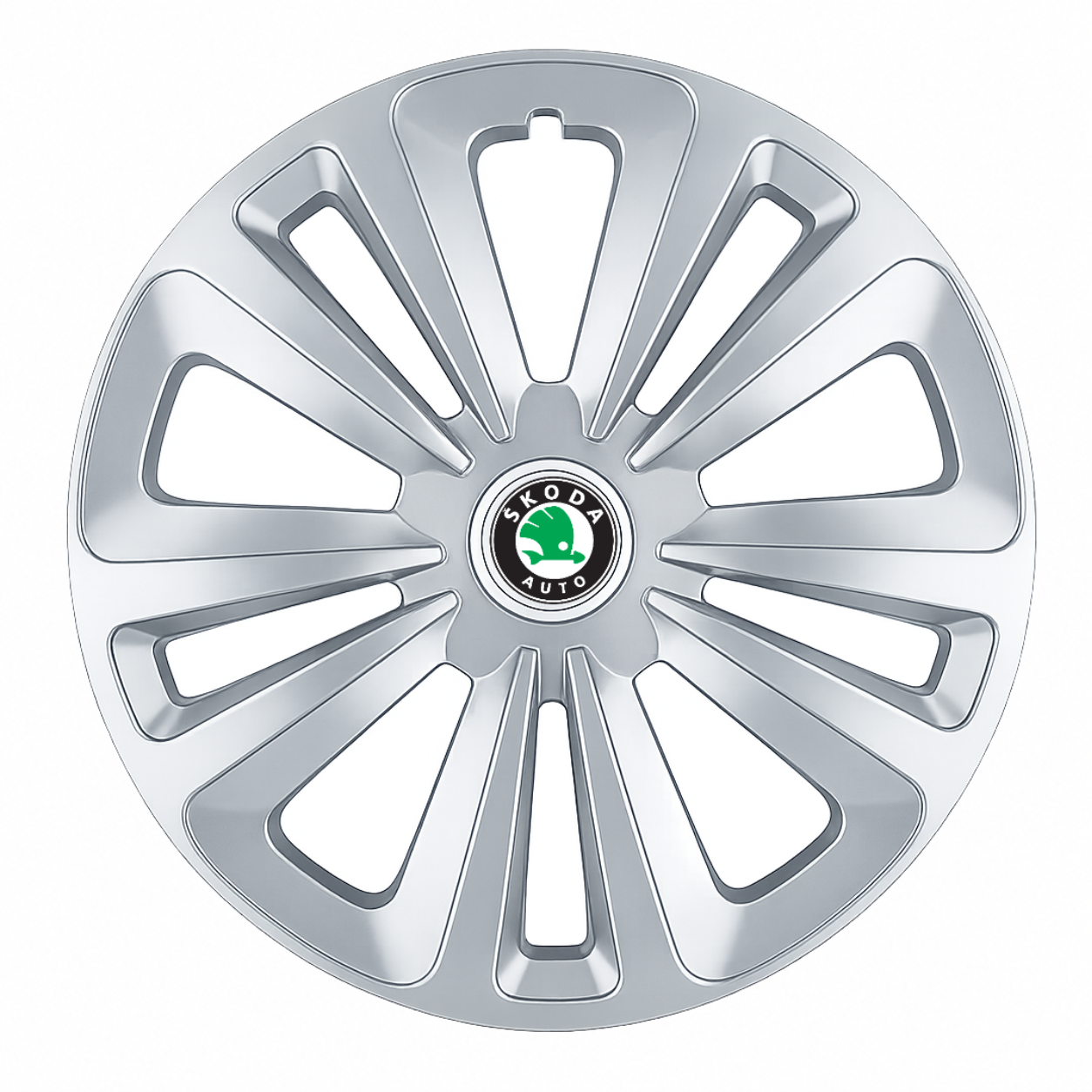 Set 4 Capace Roti Terra Gri R16, pentru Skoda