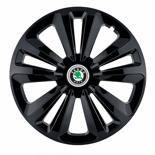 Set 4 Capace Roti Terra Negru R14, pentru Skoda