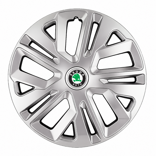 Set 4 Capace Roti 16 inchi (R16) Raven Gri, Compatibile Cu Skoda