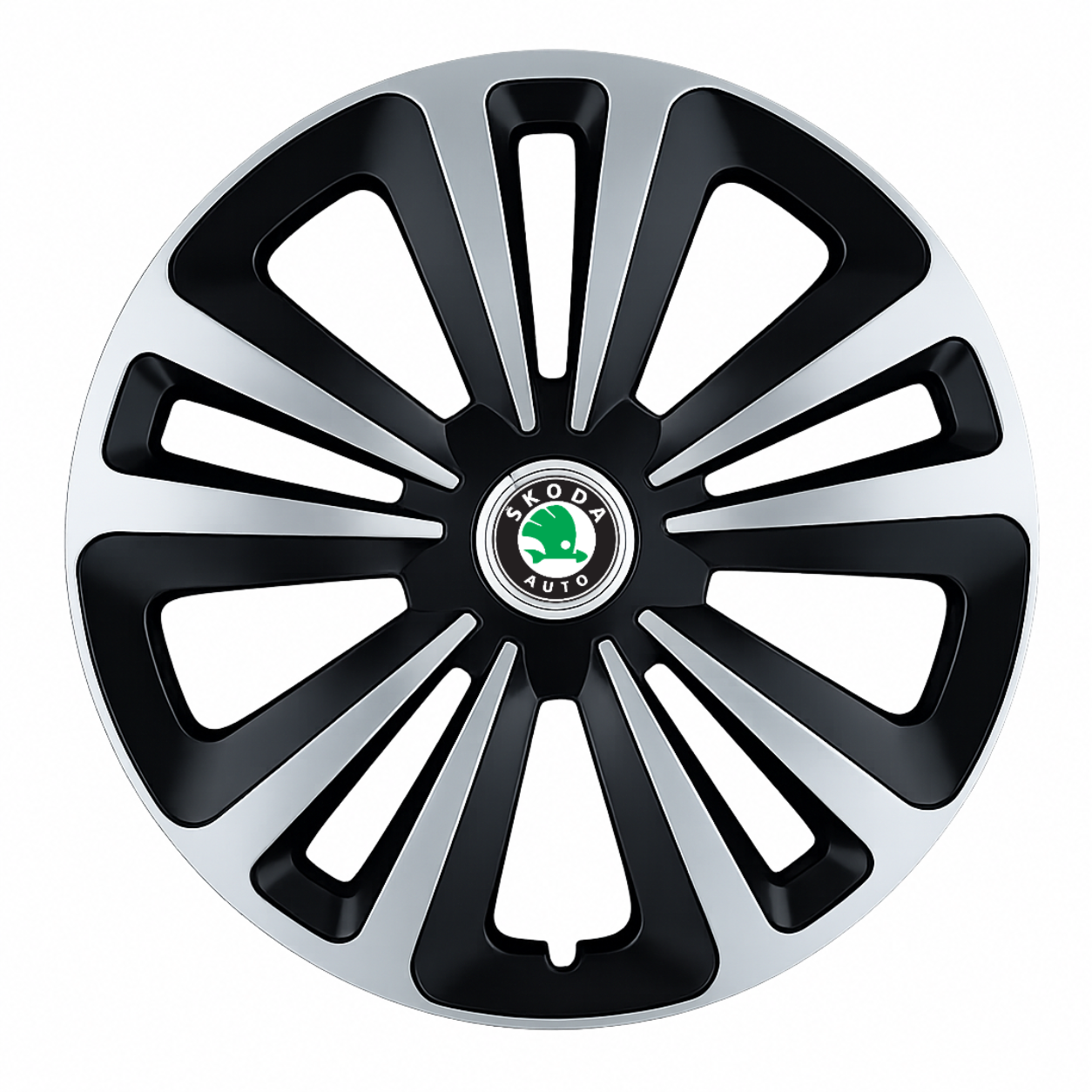 Set 4 Capace Roti Terra Gri-Negru R15 Compatibil Cu Skoda