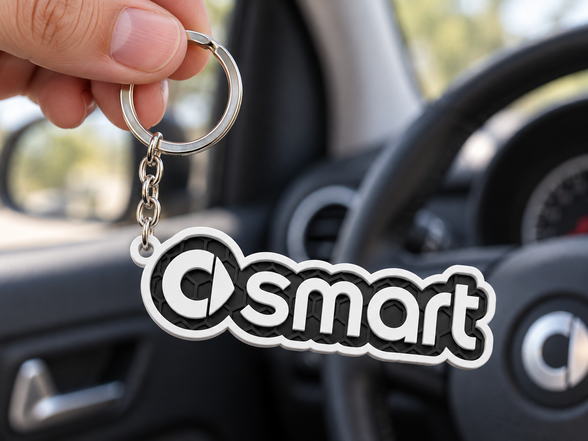 Breloc auto Smart cu lanț și inel