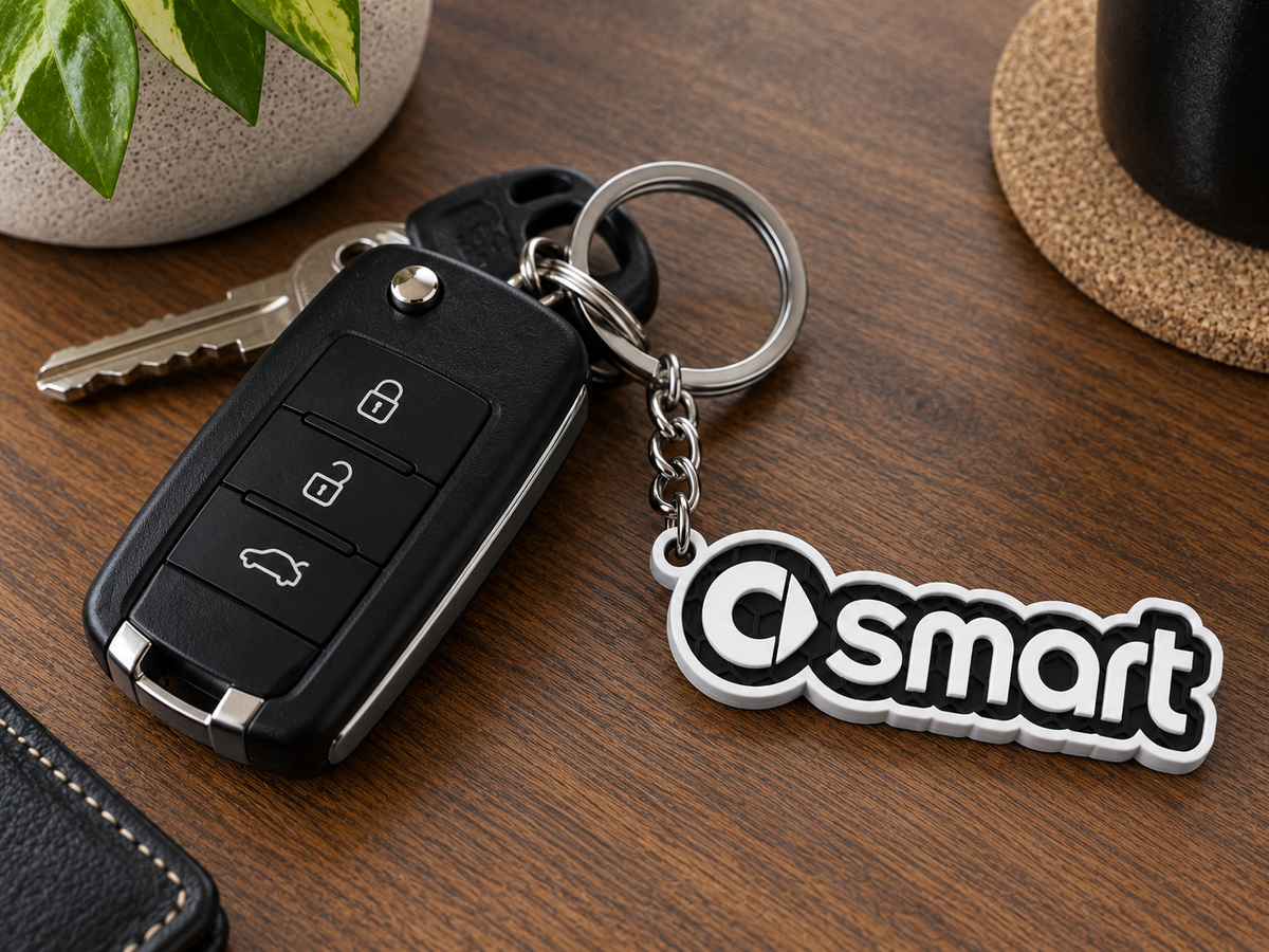 Breloc auto Smart cu lanț și inel