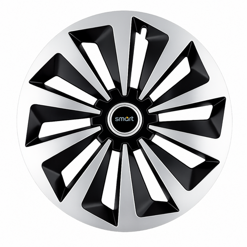 Set 4 capace roti Fox Gri-Negru R14 Compatibil Cu Smart