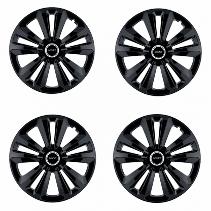 Set 4 Capace Roti Terra Negru R14, pentru Smart