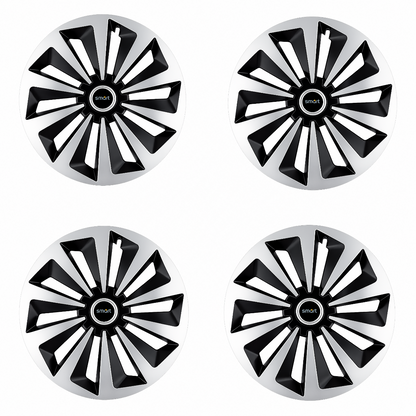 Set 4 capace roti Fox Gri-Negru R16 Compatibil Cu Smart