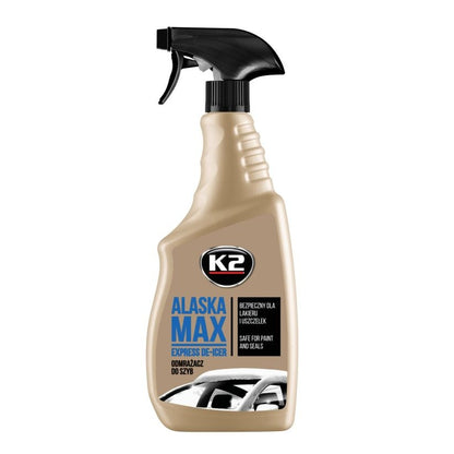 Solutie Dezghetare Geamuri si Suprafete din Sticla K2 Alaska 700 ML