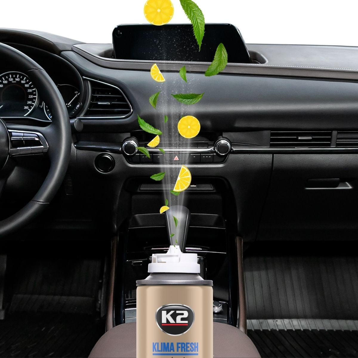 Spray Curatare si Igienizare Instalatie Aer Conditionat K2 Klima Fresh 150 ML - Aroma Lamaie