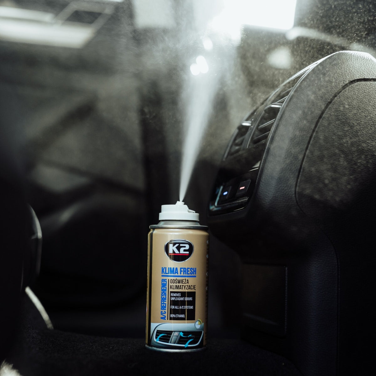 Spray Curatare si Igienizare Instalatie Aer Conditionat K2 Klima Fresh 150 ML - Aroma New Car