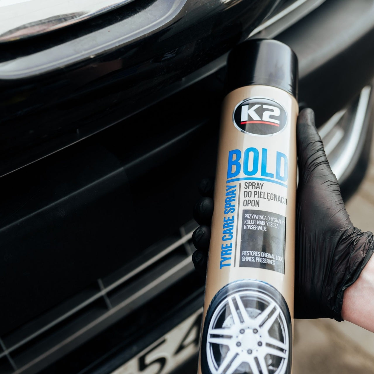 Spray Curatare si Lustruit Anvelope K2 Bold 600 ML