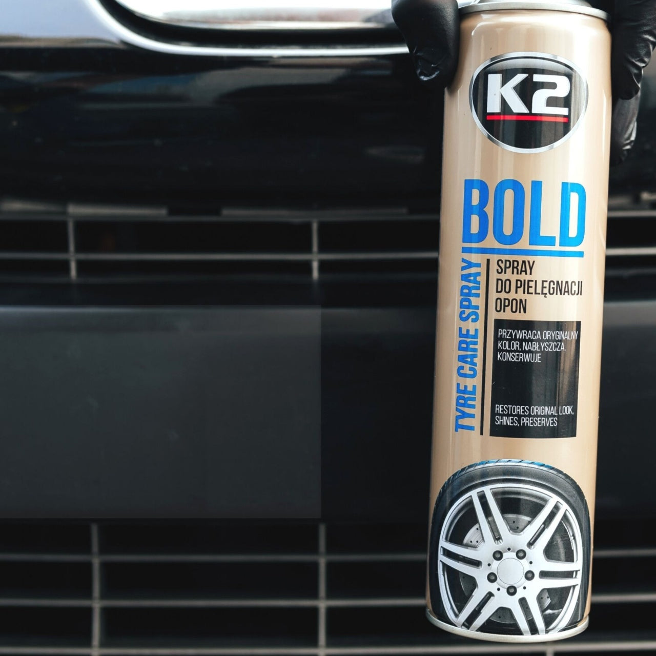Spray Curatare si Lustruit Anvelope K2 Bold 600 ML