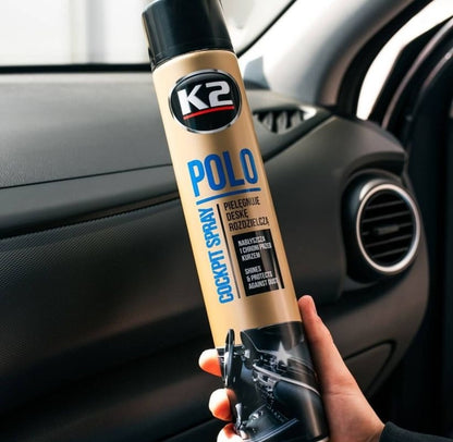 Spray Silicon Curatare si Intretinere Bord K2 Polo Cockpit 750 ML