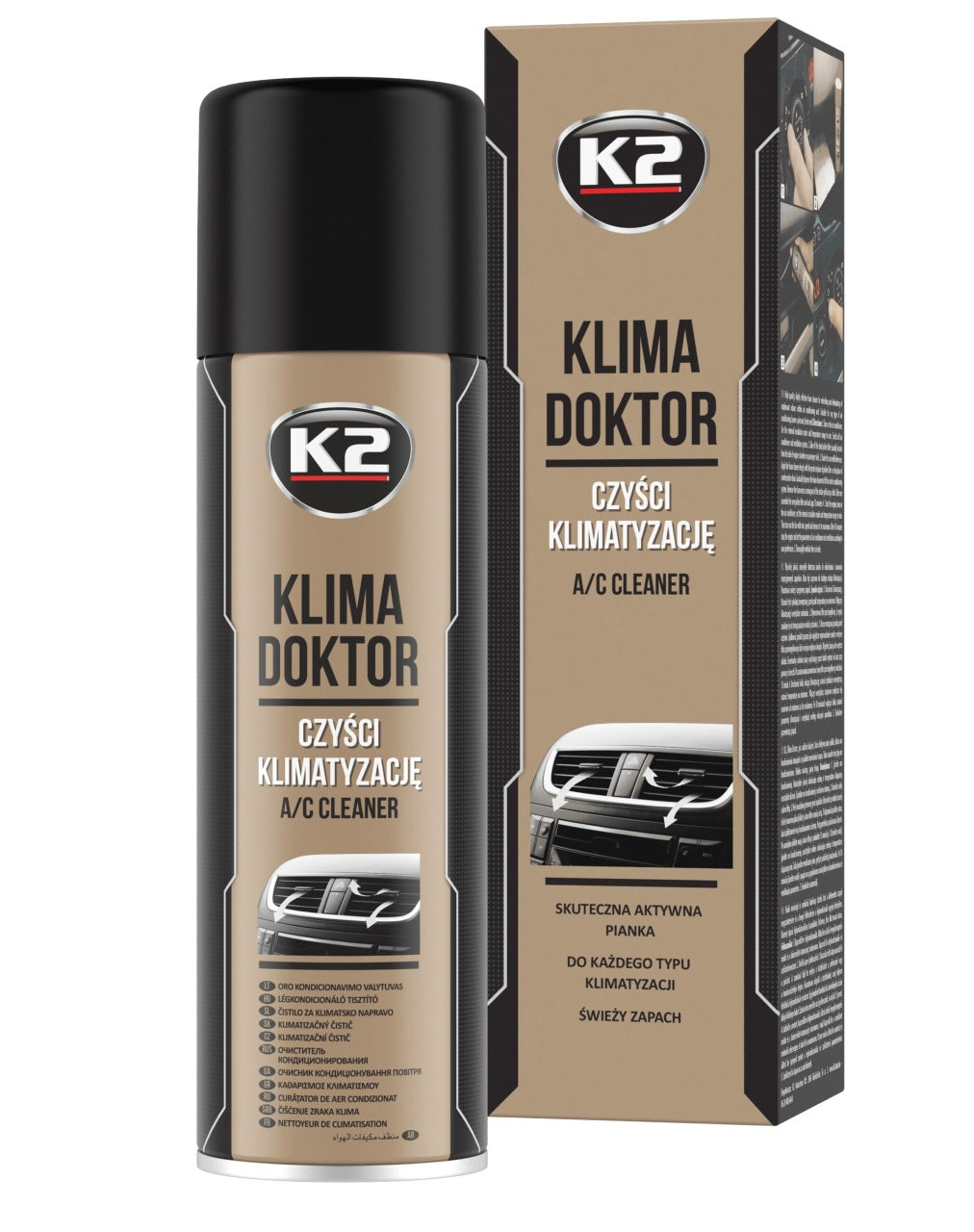 Spray Spuma Curatare si Igienizare Instalatie Aer Conditionat K2 Klima Doktor 500 ML