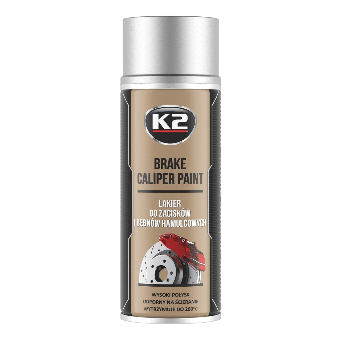 Spray Vopsea Etriere Frana Argintiu K2 400 ML