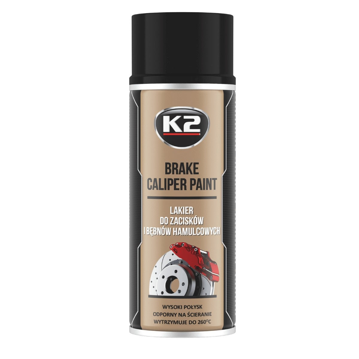 Spray Vopsea Etriere Frana Negru K2 400 ML