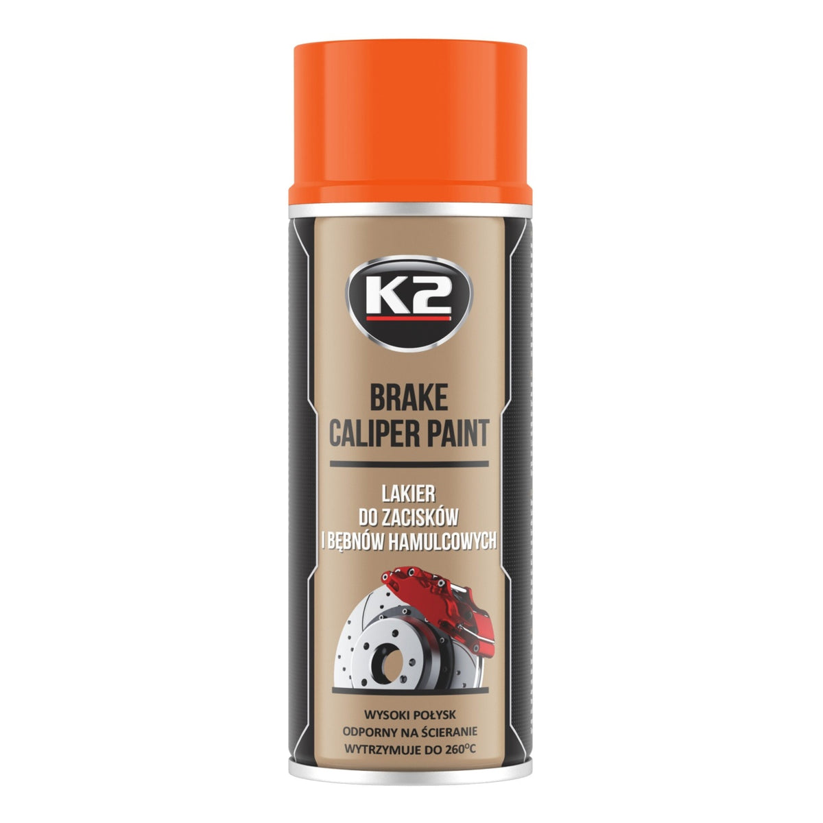 Spray Vopsea Etriere Frana Portocaliu K2 400 ML