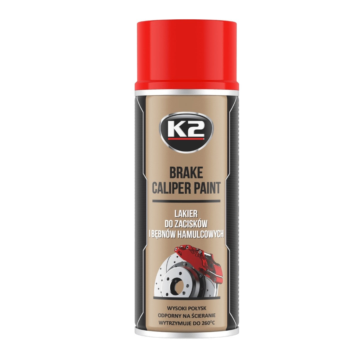 Spray Vopsea Etriere Frana Rosu K2 400 ML