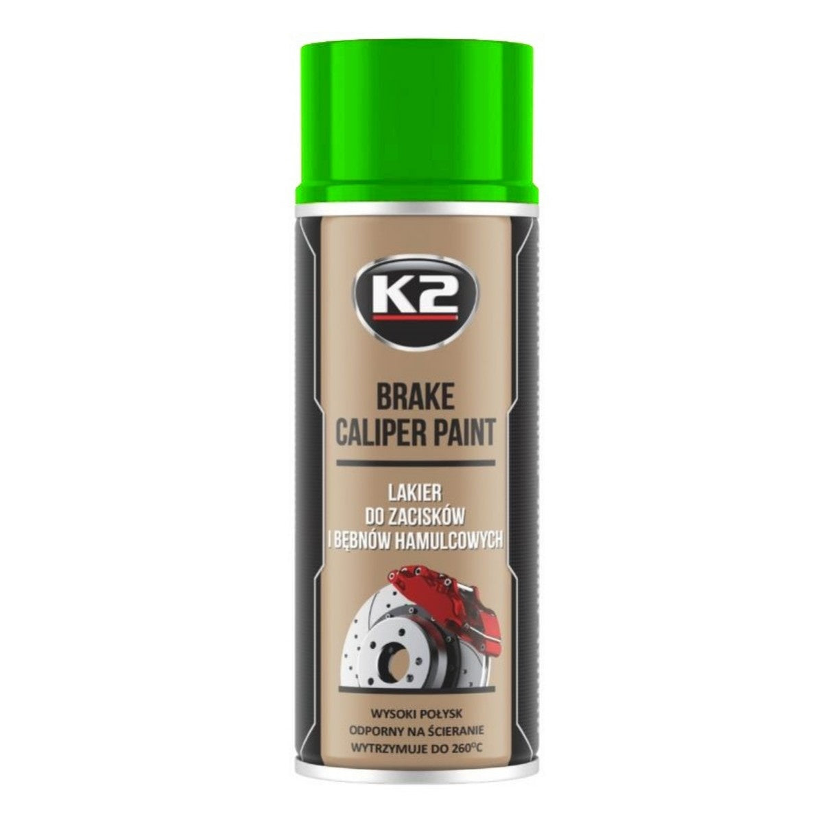 Spray Vopsea Etriere Frana Verde K2 400 ML
