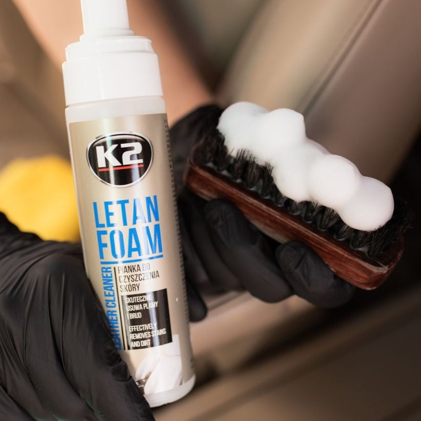 Spuma Activa Curatare Suprafete din Piele K2 Letan Foam 200 ML