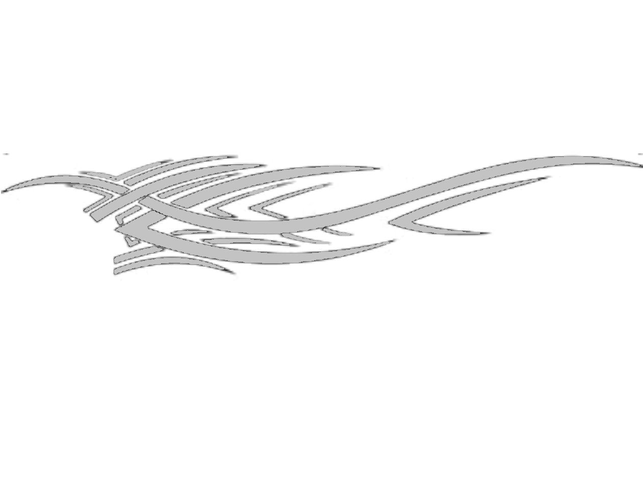 Sticker auto "Racing Sports" 94.4 cm, alb