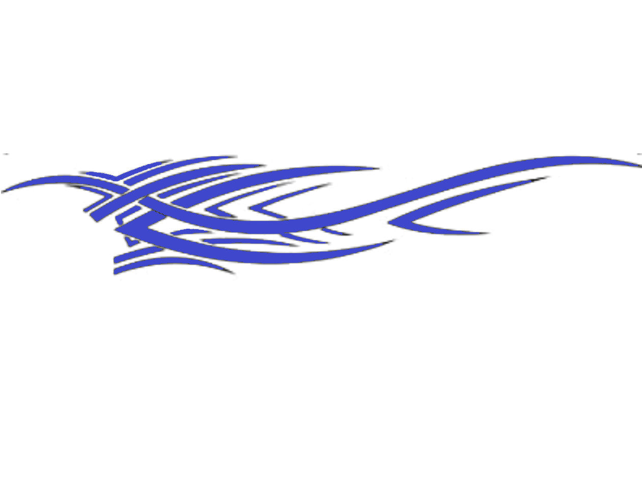Sticker auto "Racing Sports" 94.4 cm, albastru