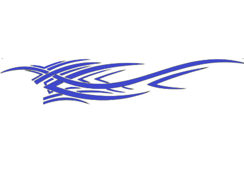 Sticker auto "Racing Sports" 94.4 cm, albastru