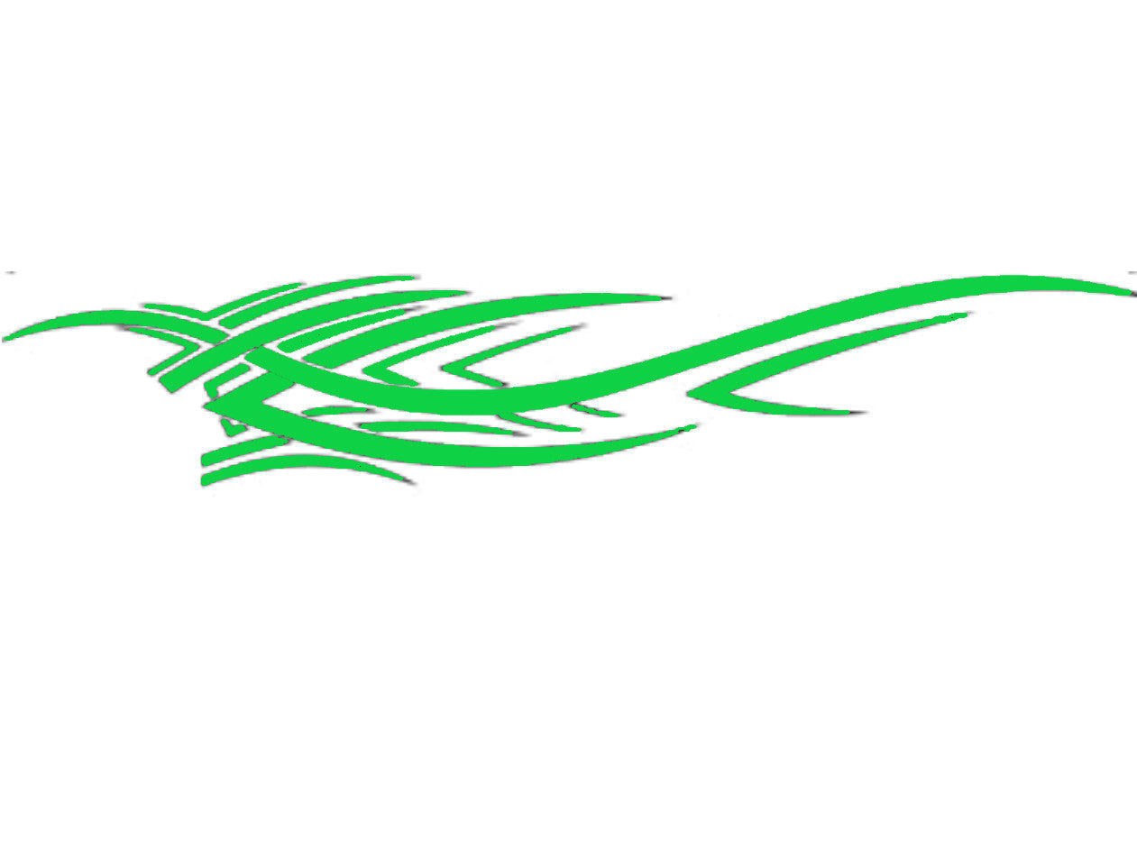 Sticker auto "Racing Sports" 94.4 cm, verde
