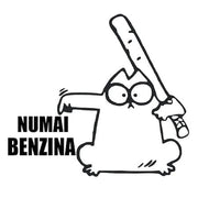 Sticker clapeta rezervor auto, culoare neagra, 