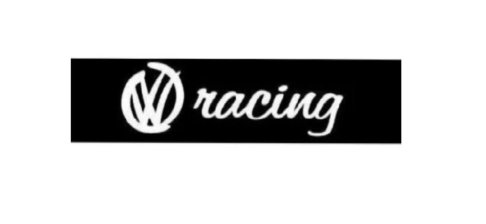 Sticker parasolar auto pentru VW Racing, Creative Rey®