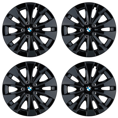 Set 4 capace roti 15 inchi (R15) compatibile BMW, Model Storm Negru