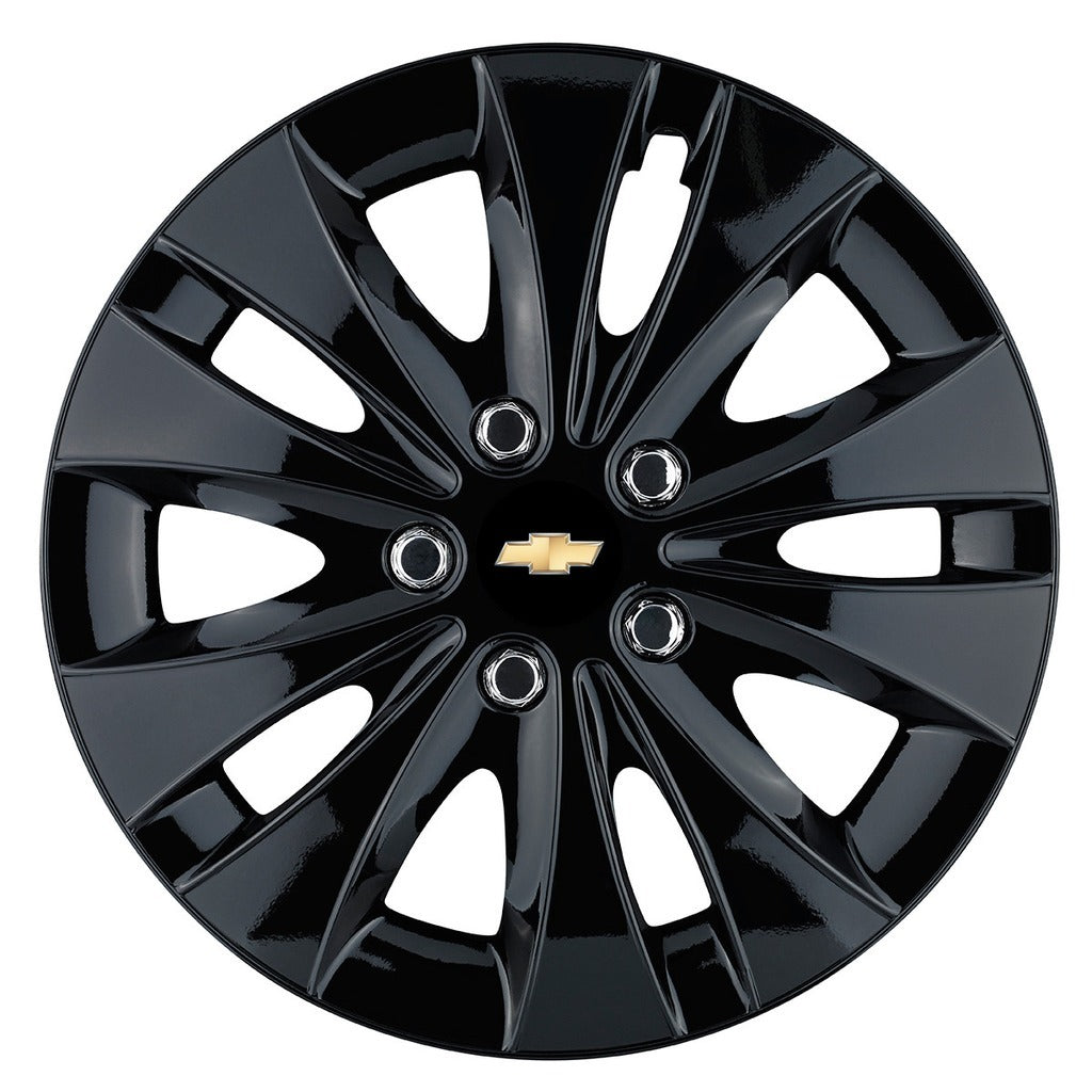 Set 4 capace roti 14 inchi (R14) compatibile CHEVROLET, Model Storm Negru