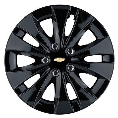 Set 4 capace roti 15 inchi (R15) compatibile CHEVROLET, Model Storm Negru